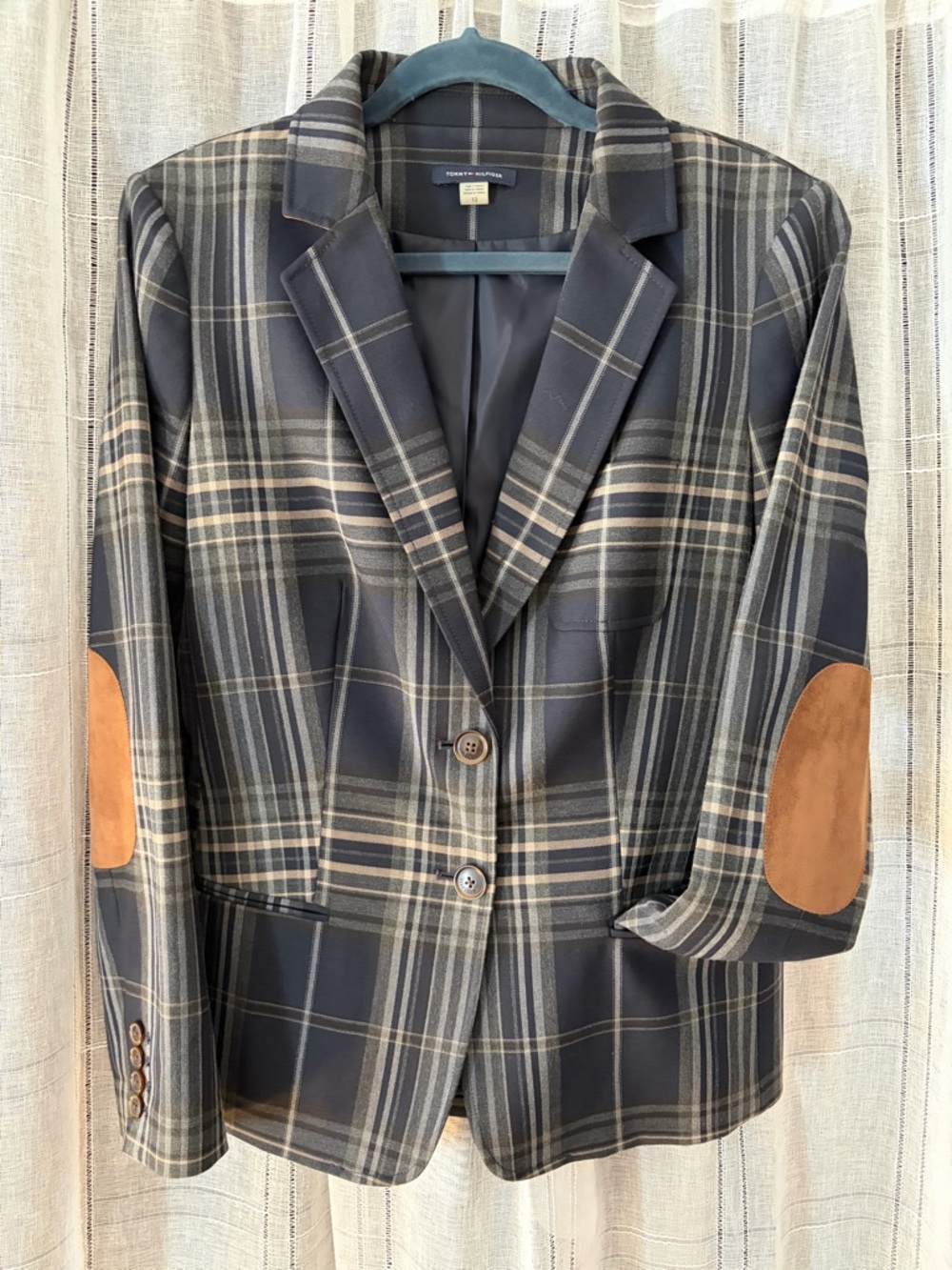 Tommy Hilfiger Blazer Navy Beige Size 12
